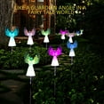thumbnail image 4 of Rirool 2-Pack Solar Angel Lights, Color Changing Outdoor Garden Stake Lights for Cemetery, Patio, Yard, Memorial Gift - Solar Powered, No Wiring Needed, Weather Resistant, 4 of 8