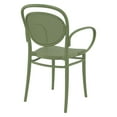 thumbnail image 5 of Compamia Marcel XL Resin Outdoor Arm Chair Olive Green, Set of 2, 5 of 5