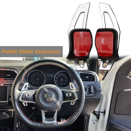 Xotic Tech Steering Wheel DSG Paddle Shifter Extensions Aluminum For VW MK5 MK6 GTI