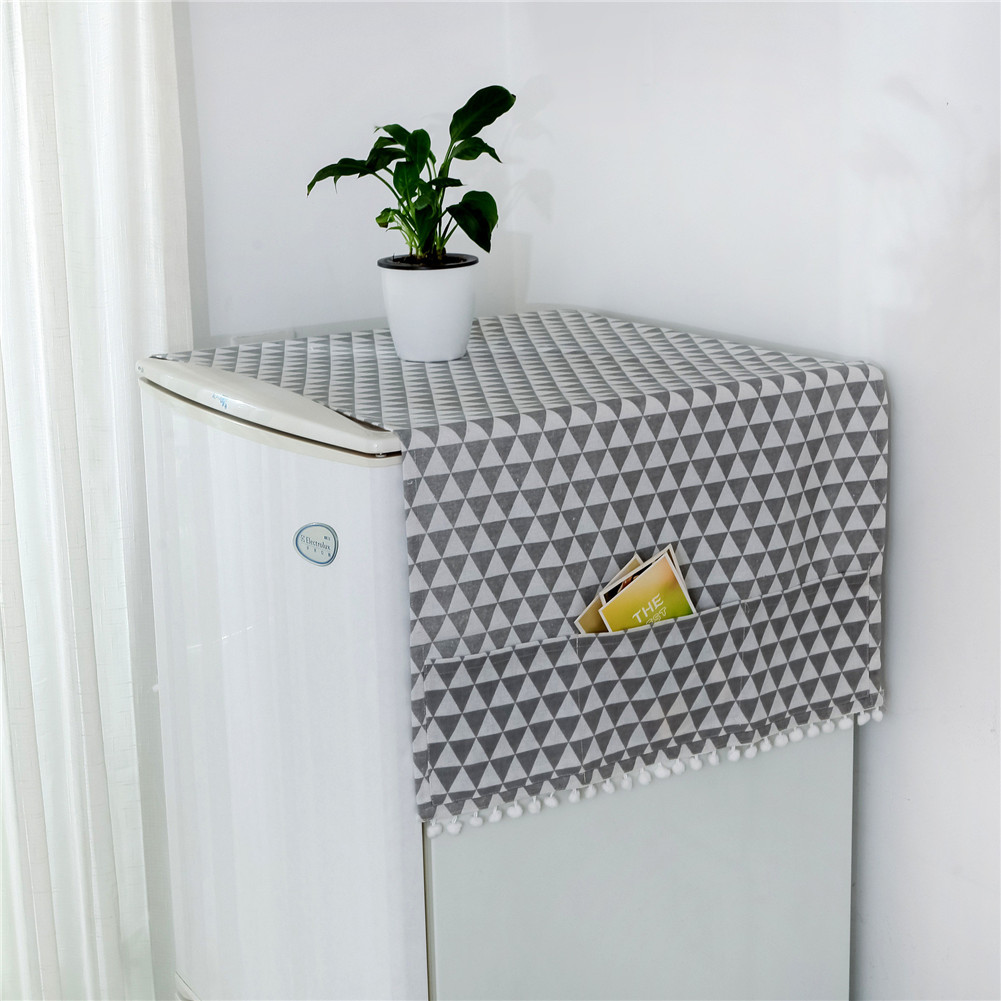 Leking Nordic Style Geometric Pattern Multi Functional Cotton Cover Cloth Roller Washing Machine Bedside Table Cover Single Door Refrigerator Cover Cloth Dust Cover Home Supplies Walmart Canada