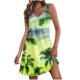 thumbnail image 1 of Vestido de Verano para las Mujeres Impresión Sexy sin Mangas Vestido de Hombro, Verano Casual Y Primavera, 1 of 5