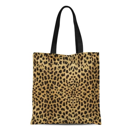 Leopard Print Hobo Bag - ASHLEIGH Canvas Tote Bag Spots Leopard Skin Pattern Cheetah Wild Cat Reusable Handbag Shoulder Grocery Shopping Bags