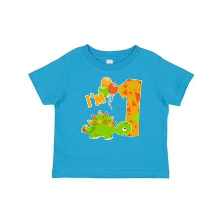

Inktastic Happy Dinosaur First Birthday-green Gift Baby Boy or Baby Girl T-Shirt