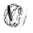 thumbnail image 3 of TOPRenddon A 925 Ring With Fashionable Chain Suitable For Both Men And Women Highadjustable Ring Cool And Decoration For, 3 of 8