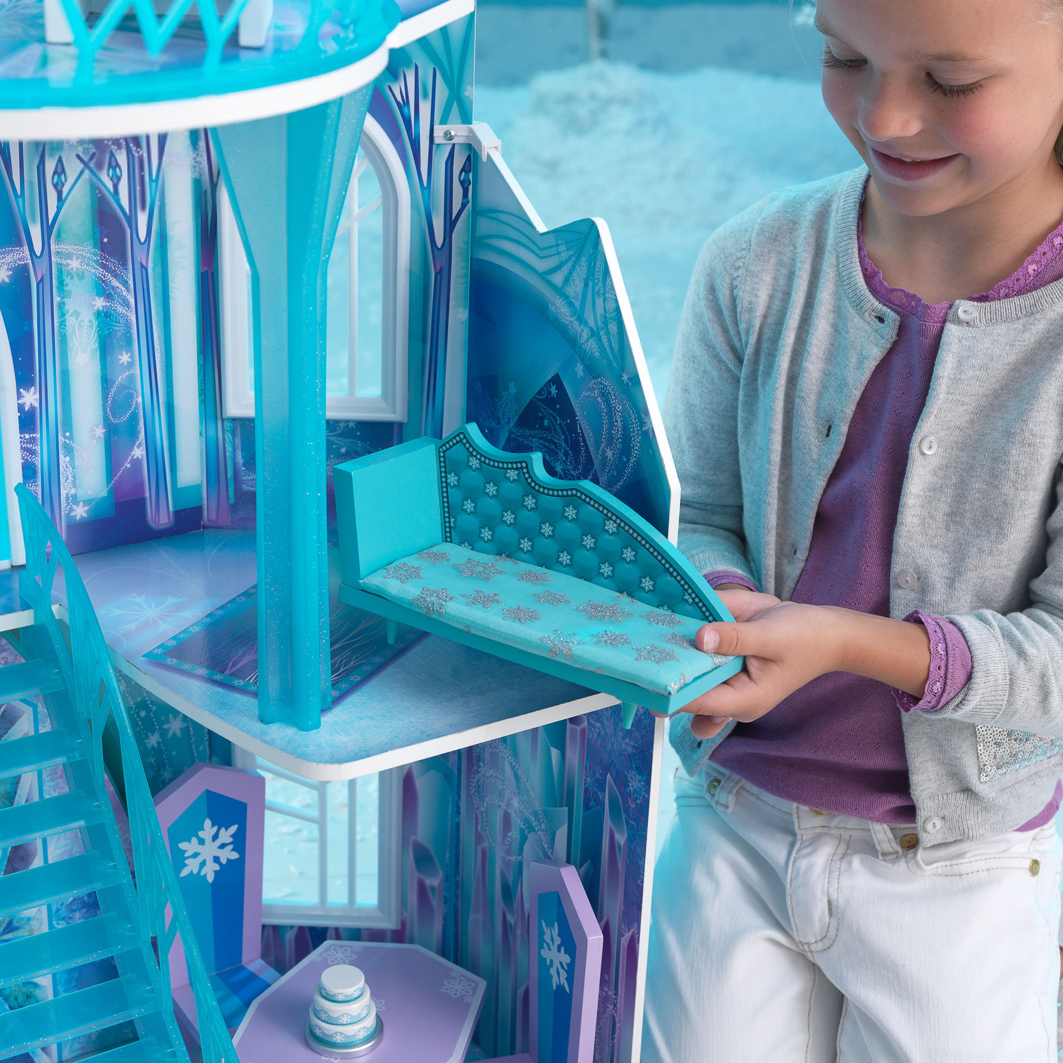 Multi-Colour KidKraft 65881 Disney Frozen Ice Castle Dollhouse