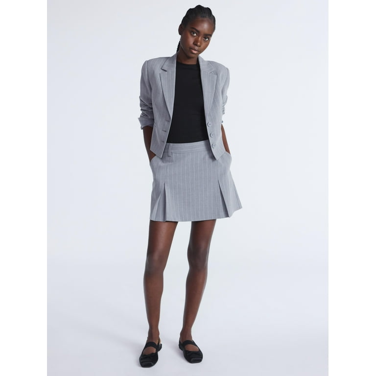 2plan Le Berry Mac crop blazer グレー M Scoop Women's Cropped Blazer, Sizes XS-XXL - Walmart.com