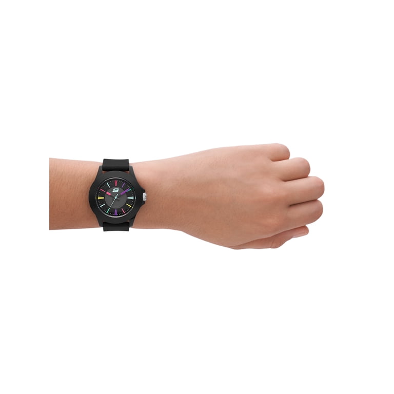 Skechers Midsize Quartz Analog Watch, All Black Design  display picture 2