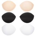 thumbnail image 2 of Bra Pads Inserts For Women Underwear Accessory Assorted Color Oval Shape 3 Pairs, 2 of 3