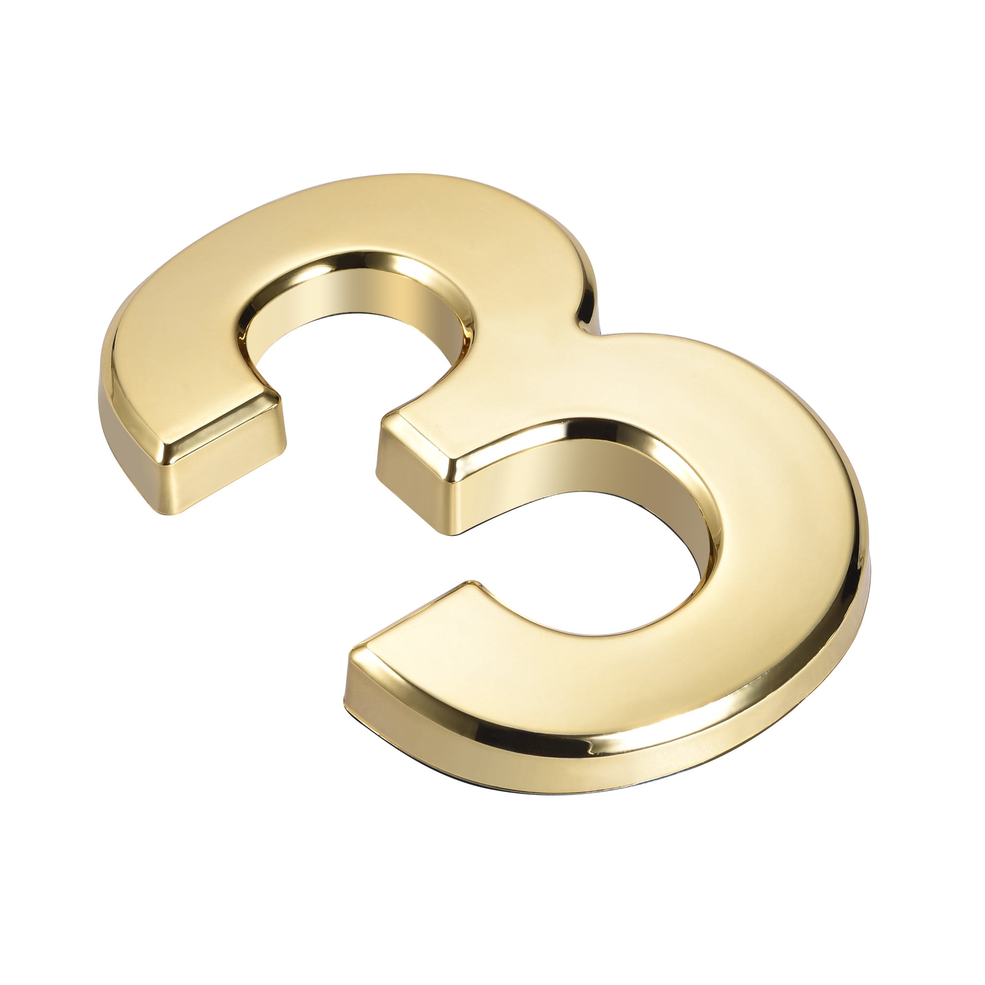 Unique Bargains Self-Adhesive House Numbers ABS Plastic Number 3.94" x 2.76" x 0.43"