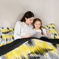 thumbnail image 5 of Homewish Tie Dye Ombre 7pcs Queen Bedding,Aesthetic Artwork Bedding Comforter Set Queen,Yellow Gray,Black Reversible, 5 of 8