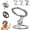 Silver, variant on Double-Sided Magnetic Fidget Spinner Stand, 360° Rotation, Double Sided Folding Phone Holder Dual Rings & Strong Adhesion, for Desk Car Gym Travel (Silver)