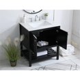 thumbnail image 7 of Elegant Kitchen and Bath 30 inch Single Bathroom Vanity in Black, 7 of 7