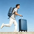 thumbnail image 3 of Tripcomp 3 Piece Carry-on Luggage Sets, Hardside Suitcase with Spinner Wheels,Travel Backpack and a Packing Cube (Blue), 3 of 14