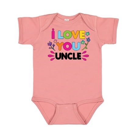 

Inktastic I Love You Uncle with Flowers Gift Baby Girl Bodysuit