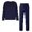 Navy, variant on Women 2 Piece Cozy Loungewear Outfits,Thick Long Sleeve Long Pants Warm Tight Stretchy Leg Crew Neck Sweatshirt Set, Pajama Set for Women,Size:3XL