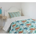 thumbnail image 4 of Ambesonne Pirates Quilted Bedspread Set 2 Pcs, Cartoon Piracy Elements, Twin Size, Multicolor, 4 of 6
