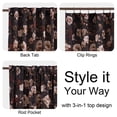 thumbnail image 2 of NICETOWN Black Velvet Curtains 84 inches Long, Vintage Floral Velvet Curtains Room Darkening Thermal Insulated Drapes for Bedroom Living Room, 52"x84", 2 Panels, 2 of 8