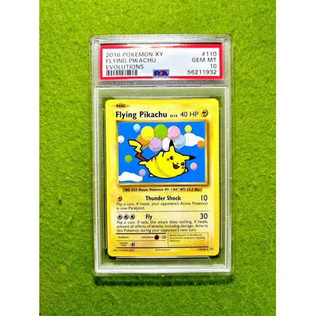 Pokémon PSA 10 Flying Pikachu POKEMON TCG CARD Evolutions 2016 Pokémon XY GEM MT