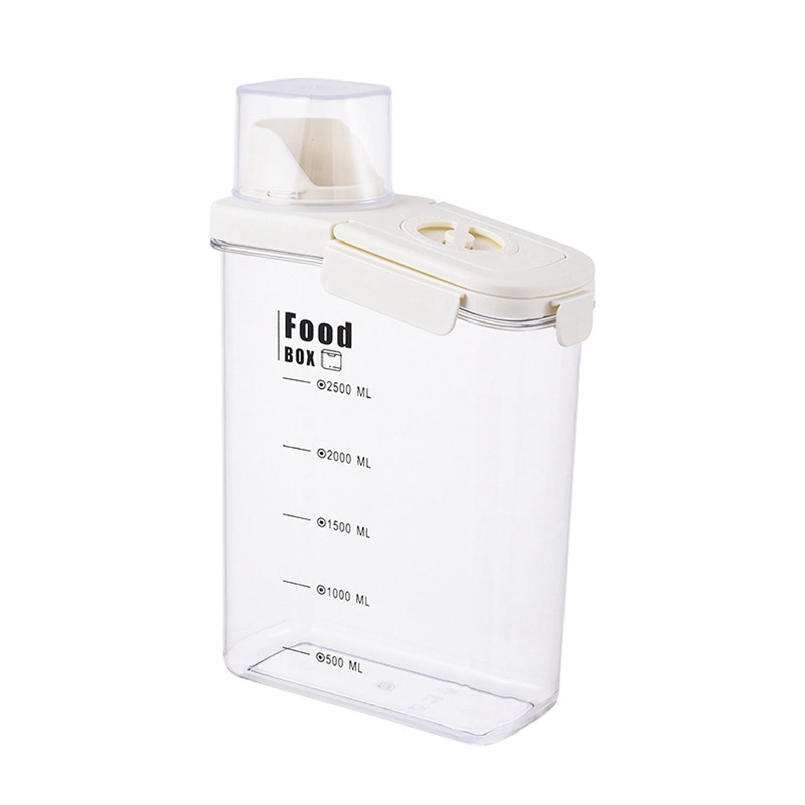 Food Storage Rice Storage Container Airtight Dry Food Kitchen Transparent Container for Oats Cereals Pasta Flour