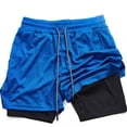 thumbnail image 3 of Mens Shorts Cintura Elástica con Bolsillos Casual Cordón de Color Sólido Shorts de Verano para Hombres Casual Verano, 3 of 5