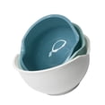 thumbnail image 1 of Kearding Juego de 3 cuencos apilables, herramientas de plástico para hornear, utensilios de cocina, contenedor de comida resistente al deslizamiento, Cocina y Comedor Kearding HA035831-00, 1 of 6