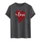 thumbnail image 3 of Tops para hombre, blusas y camisas de cuello redondo y manga corta para hombre. Camiseta/camisa informal de cuello redondo y manga corta con estampado de corazones para hombre. Tops de poliéster para, 3 of 4