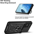 thumbnail image 4 of Sturdy Case for Oppo Reno7 Pro 5G with Slide Camera Window, Heavy Duty Military Grade Protection Phone Cover Built-in 360°Rotate Ring Stand for Oppo Reno7 Pro 5G SJ Green, 4 of 9