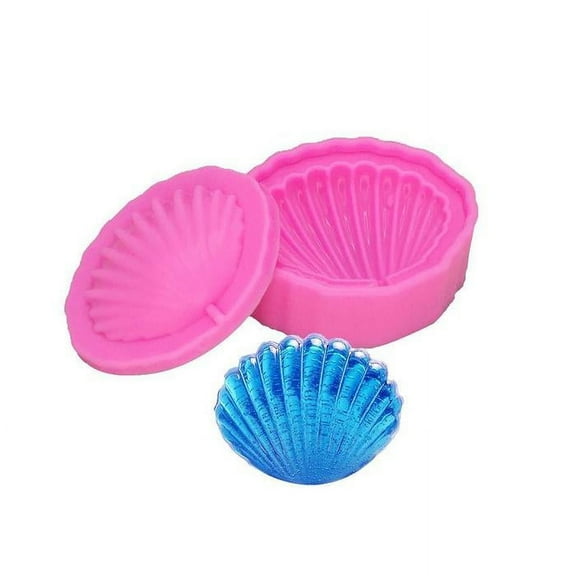 2 PC Sea Shell Ocean Silicone Mold Kit Large 2x2 inches | Bakell