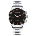 thumbnail image 2 of Resicozy Watches for Men Metal Strap Watch Large Number Round Dial Business Casual Daily Wristwatch E One Size, 2 of 3