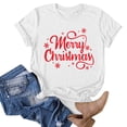 thumbnail image 4 of Outfmvch Hauts pour Femmes Grande Taille Hauts pour Femmes Chemises Décontractées de Noël à Col Rond Manches Courtes Tee Tops Tunique Blouse Hauts à Manches Longues pour Femmes Vin m, 4 of 5