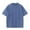 Blue, variant on Mens Oversize Cotton T-Shirts Summer Casual Solid Color T Shirt Loose Fit Baggy Crewneck Tees