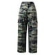 thumbnail image 5 of Pantalones cargo Prolriy para mujer, pantalones deportivos informales con estampado a color, pantalones cargo grandes, pantalones de camuflaje XL para mujer, 5 of 5