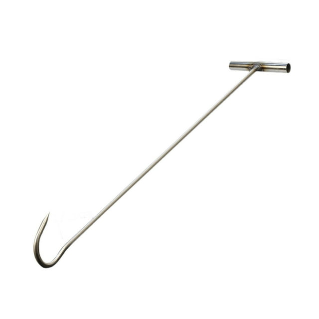 simhoa Meat Hook Kitchen Drain Cover Lifter Sewer Rigid Tool Hook Manhole Hook Tool 80cm