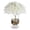 White, variant on ENOVA FLORAL Real Touch Hydrangea Artificial Flowers in Glass Vase with Faux Water and River Stone,Silk Flower Arrangements in Vase for Home Decor