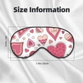 thumbnail image 5 of PAYOHTO Cute Heart Pattern Soft Sleep Mask Comfort Pure Silk Eye Cover for Travel Office Camping, 5 of 7