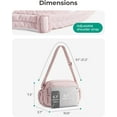 thumbnail image 2 of Anti Theft Crossbody Bags for Women Travel Purse, Medium Quilted Puffy cross body bag, Handbags Shoulder Purses,Light Gray, 2 of 7