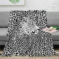 thumbnail image 5 of Cheetah Print Fleece Throw Blanket,330GSM Fuzzy Cozy Comfy Super Soft Cheetah Print Blanket Gifts for Women Kids Boys and Girls White Leopard, 5 of 6