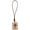 white, variant on Lucky Mahjong "Fa" Leather Keychain Bag Pendant 1Pc