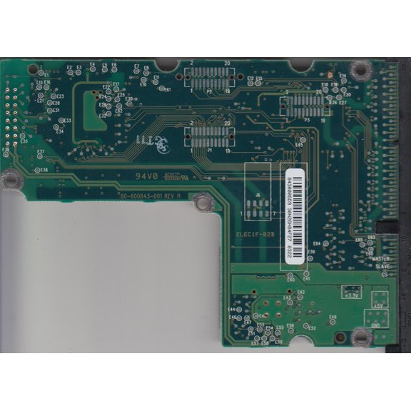 WD200AA-60ANA0, 61-600843-101 F, WD IDE 3.5 PCB