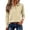 25# Khaki, variant on Plus Size Cotton Women Polo Work Shirts length Sleeve Button Up Lapel Collared Soft Cozy Summer Daily Casual Tops Gray XL