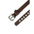 thumbnail image 2 of INSPIRE CHICGrommet Belt Leather Skinny Plus Size Waist Belts for Women Punk Rock Style 104.5cm/41.14'' Coffee, 2 of 4