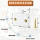 thumbnail image 4 of Interruptor de Luz de Armario de 16 Piezas Interruptor de Contacto Automático de Puerta para Armario Aplicable Una 12V 24V 110V (Blanco), 4 of 7