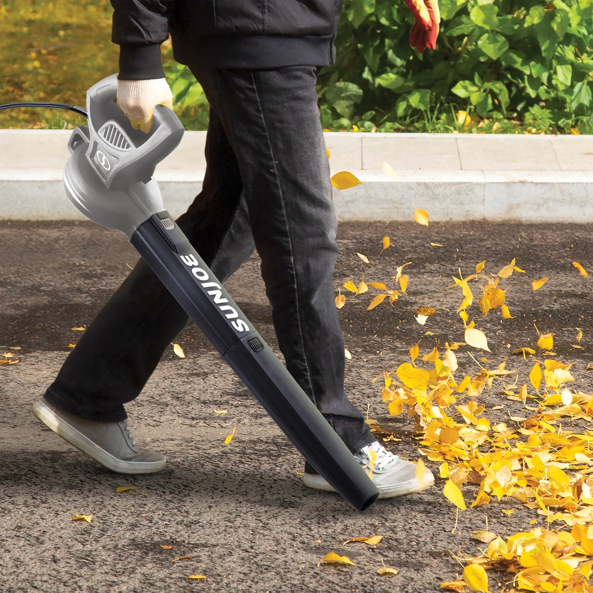 Sun Joe 6-Amp 155 mph Corded Handheld Leaf Blower, Light-Duty Lawn Tool, Gray (Open Box)