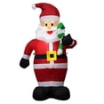 thumbnail image 1 of EeaseMX juego de decoración inflable de Papá Noel con diseño navideño, enchufe de la UE., 1 of 8
