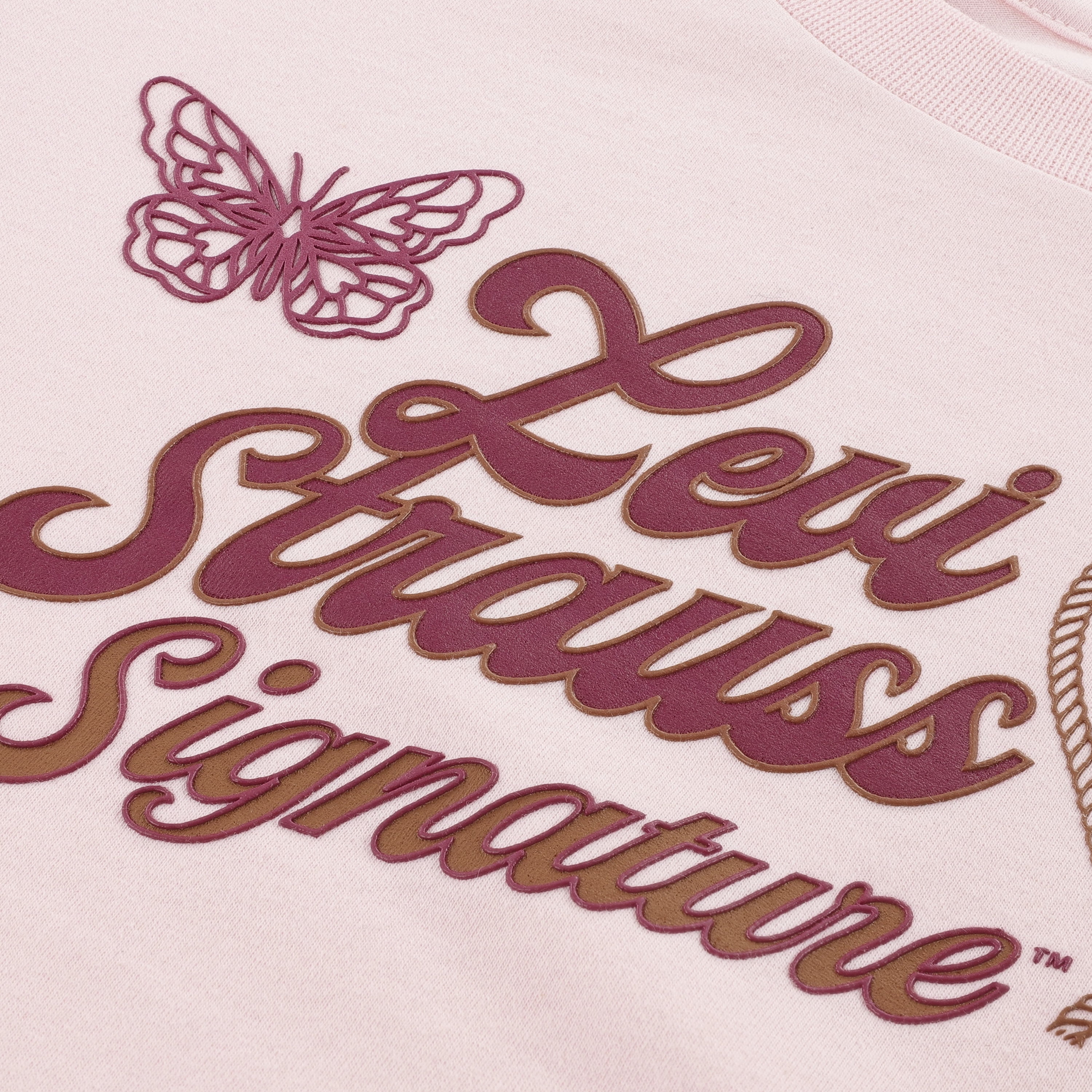 Levi Strauss Signature Girls Short Sleeve Graphic Tee, Size 4-16