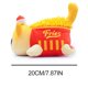 thumbnail image 5 of Tholdsy Sandwich Fries Donut Juguetes de peluche Muñeco esponjoso de dibujos animados Estilo lindo Almohada para dormir Colección Juguetes Type3 NO3, 5 of 6