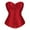 Wine Red, variant on WZXFASHION Women's Overbust Sweetheart Lace Up Plastic Bones Corset Bustier Top Black Corset Vintage Satin Underbust Corset Party Cosplay Shapers Purple XXL