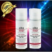 2 X ELTA MD Skincare UV Clear SPF 46 Facial Sunscreen 1.7 oz TOTAL 3.4 0Z!!SEALED