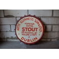 thumbnail image 4 of Guinness Vintage Aluminum Bottle Cap Sign (Red) - Metal Wall Decor, 4 of 10