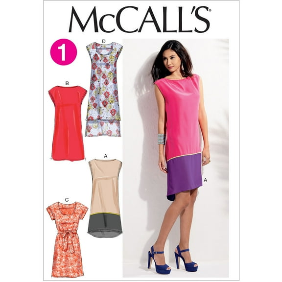 McCall's Pattern Misses' Dresses and Belt, ZZ (L, XL, XXL)
